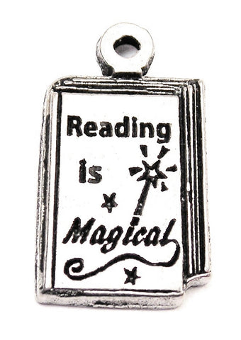 Reading Is Magical Genuine American Pewter Charm