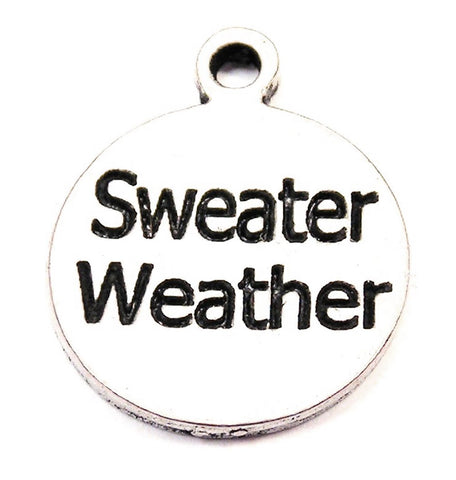 Sweater Weather Genuine American Pewter Charm