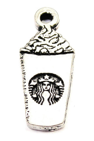 Mermaid Coffee Cup Genuine American Pewter Charm