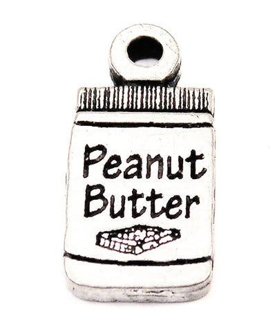 Jar Of Peanut Butter Genuine American Pewter Charm