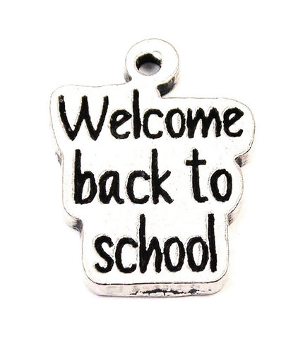 Welcome Back To School Genuine American Pewter Charm