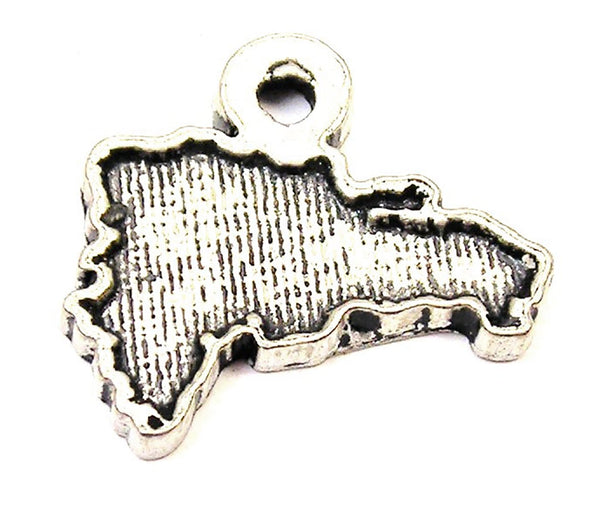 Dominican Republic Genuine American Pewter Charm