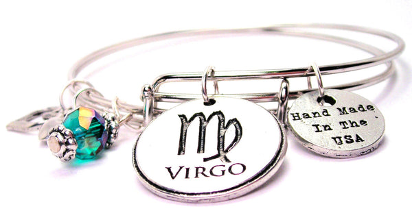 Virgo bracelet, Virgo bangles, Virgo jewelry, zodiac bracelet, zodiac bangles, zodiac jewelry