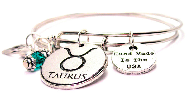 Taurus bracelet, Taurus bangles, Taurus jewelry, zodiac bracelet, zodiac bangles, zodiac jewelry