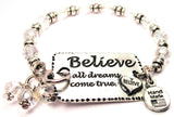 expression bracelet, uplifting expression jewelry, inspirational jewelry, statement bracelet, dreams bracelet