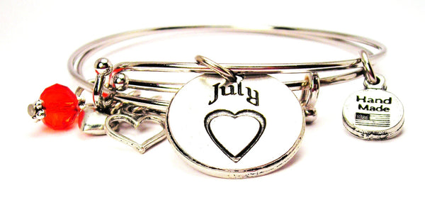 month bracelet, zodiac bracelet, birthstone bracelet, birthday bracelet, July bracelet