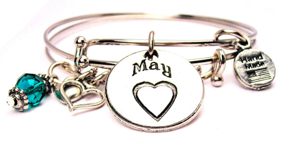 month bracelet, zodiac bracelet, birthstone bracelet, birthday bracelet, may bracelet