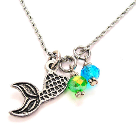 Mermaid Tail Charm Necklace