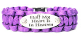 Half My Heart Is In Heaven 550 Military Spec Paracord Bracelet