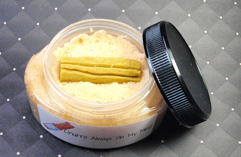 Churro always on my mind body sugar scrub with a churro soap part of our Latina line