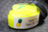 Sippin on agua de pina body sugar scrub with pineapple soap embed part of our Latina line