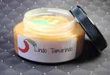 Lindo Tamarindo body sugar scrub with a tamarind and leaf soap embed part of our Latina line