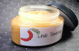Lindo Tamarindo body sugar scrub with a tamarind and leaf soap embed part of our Latina line