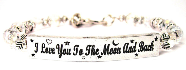 I love you to the moon and back bracelet, I love you to the moon and back jewelry, love bracelet, love jewelry