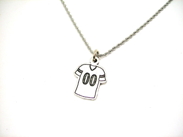 Football Jersey Choose Your Number - 20" Stainless Steel Rope Necklace