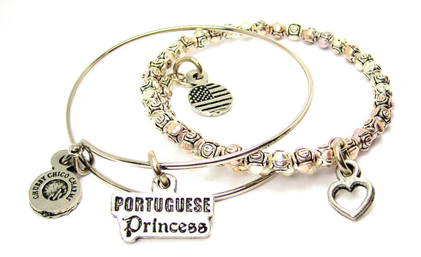 Portuguese Princess 2 piece bangle set
