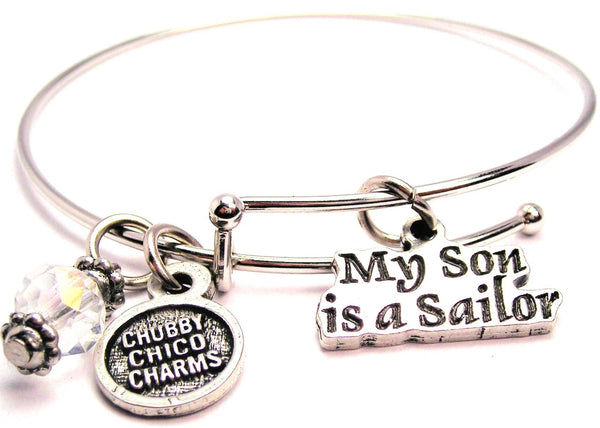 My Son Is A Sailor Bangle Bracelet