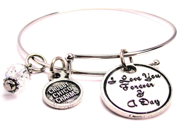 I Love You Forever And A Day Expandable Bangle Bracelet