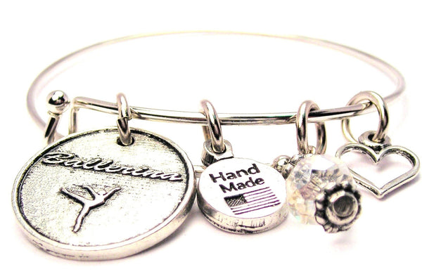 Ballerina Circle Expandable Bangle Bracelet