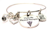 I Love My Physical Therapist Bangle Bracelet