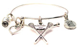Lacrosse Girl Bangle Bracelet