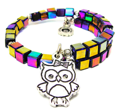 Funky Owl Wrap Bracelet