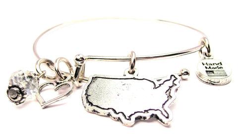 Blank USA Expandable Bangle Bracelet