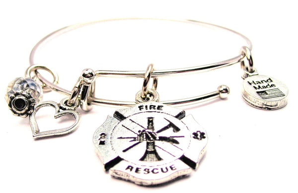 Fire Rescue Bangle Bracelet