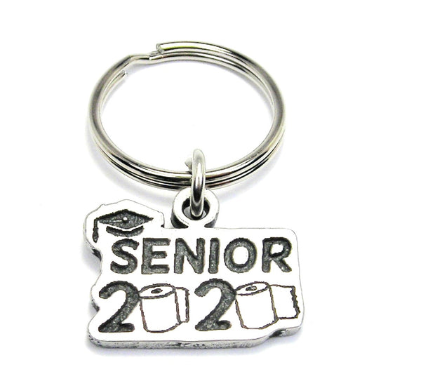 Senior 2020 keychain the year of the toilet paper shortage