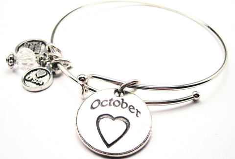October Bangle Bracelet