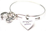 Half My Heart Is In Germany Bangle Bracelet