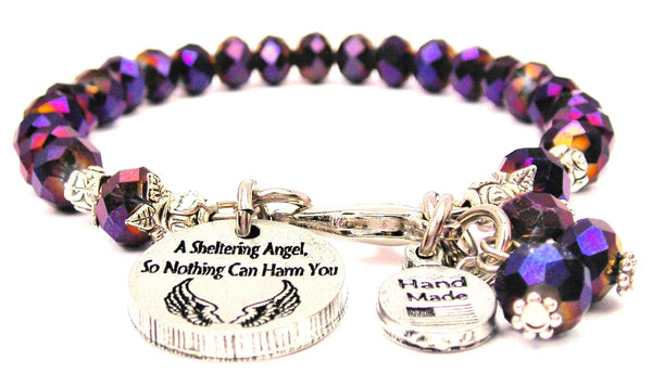 A Sheltering Angel, So Nothing Can Harm You Splash Of Color Crystal Bracelet