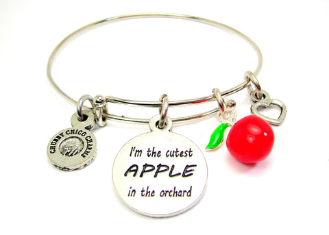I'm The Cutest Apple In The Orchard Bangle