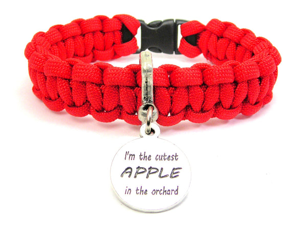 I'm The Cutest Apple In The Orchard 550 Military Spec Paracord Bracelet