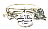 angel bracelet, angel jewelry, angel wings bracelet, bereavement bracelet, religious bracelet