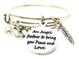 angel bracelet, angel jewelry, angel wings bracelet, bereavement bracelet, religious bracelet