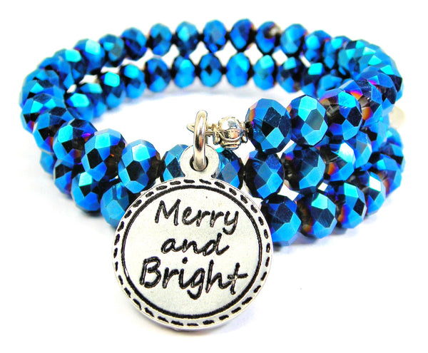 Merry And Bright Wrap Style Metallic Sapphire Splash Of Color Wrap