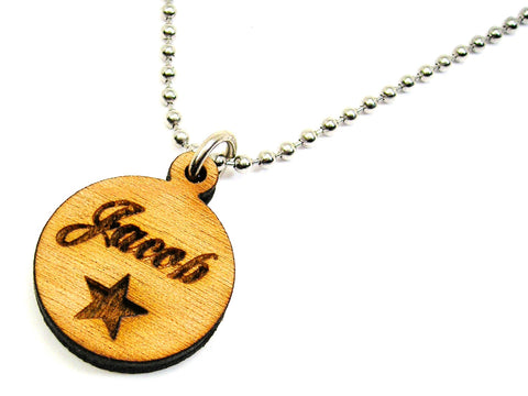 Custom Name With Star Charm Necklace