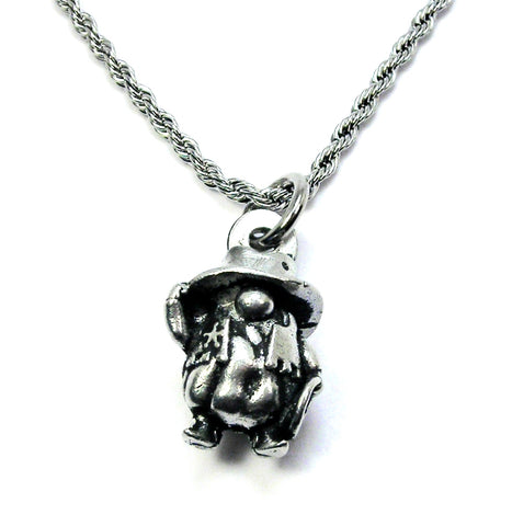 Cowboy Gnome 3D Single Charm Necklace