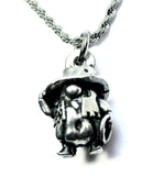 Cowboy Gnome 3D Single Charm Necklace