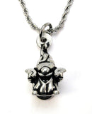 Life is better with tacos with Taco Eating Gnome   20" Chain Necklace