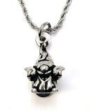 Taco Eating Gnome with an extra Jalapenos  20" Chain Necklace