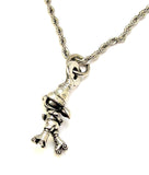 Roller Skating Roller Derby Gnome girl with roller skate 22" Chain Necklace