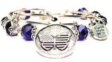 American Flag Butterfly Circle 2 Piece Collection