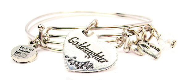 goddaughter bracelet, goddaughter bangles, goddaughter jewelry, daughter bracelet, family member jewelry