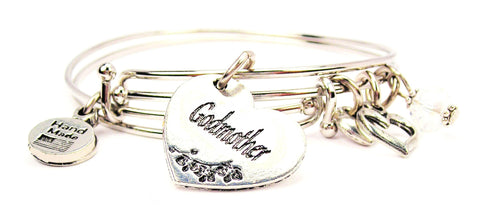 godmother bracelet, godmother bangles, godmother jewelry, love bracelet, heart bracelet, family jewelry
