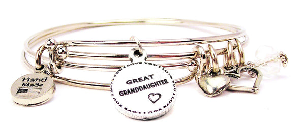 great granddaughter bracelet, great granddaughter jewelry, granddaughter bracelet, love bracelet, family member jewelry