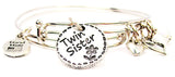 twin sister bracelet, twin sister jewelry, twin bracelet, sister bracelet, family member jewelry