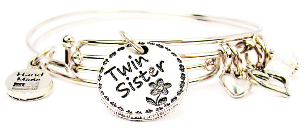 twin sister bracelet, twin sister jewelry, twin bracelet, sister bracelet, family member jewelry