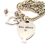 Rise Above It Balloon Necklace with Small Heart